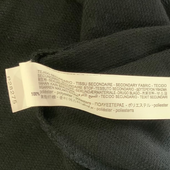 Zara Scarf Chain Satin Print Black Long Sleeve Midi Sheath Dress Size Small - Picture 8 of 10